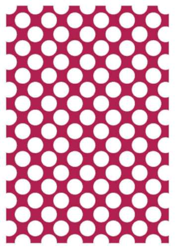 Printed Wafer Paper - Large Polkadot Bright Pink - Click Image to Close